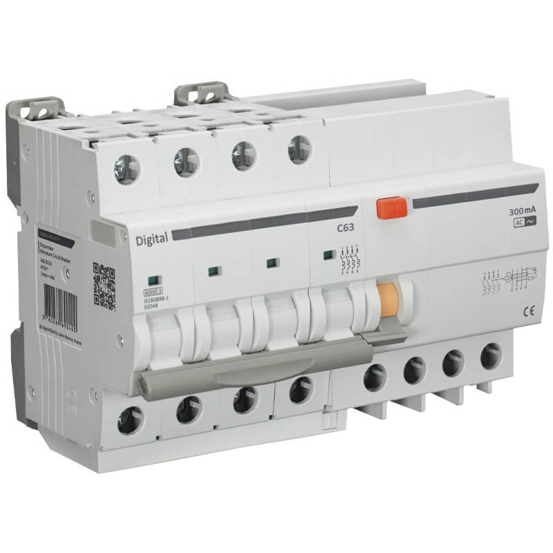 Home 3 disjoncteurs sur interrupteur différentiel 63A